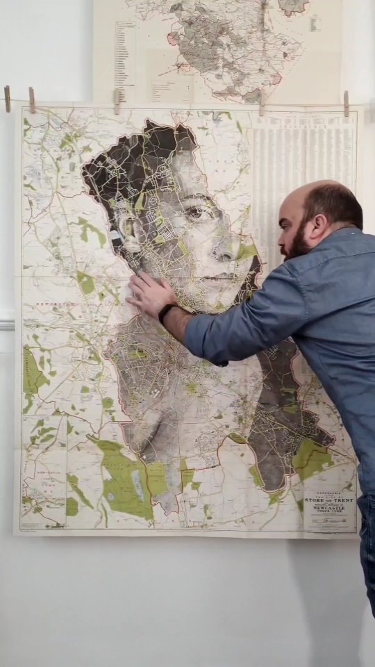 My process in a nutshell 🗺️✍️ 

Audio is from my appearance last year on BBC Radio Solent, where I was invited on to talk about the album art I created for John Lennon's Mind Games re-release.